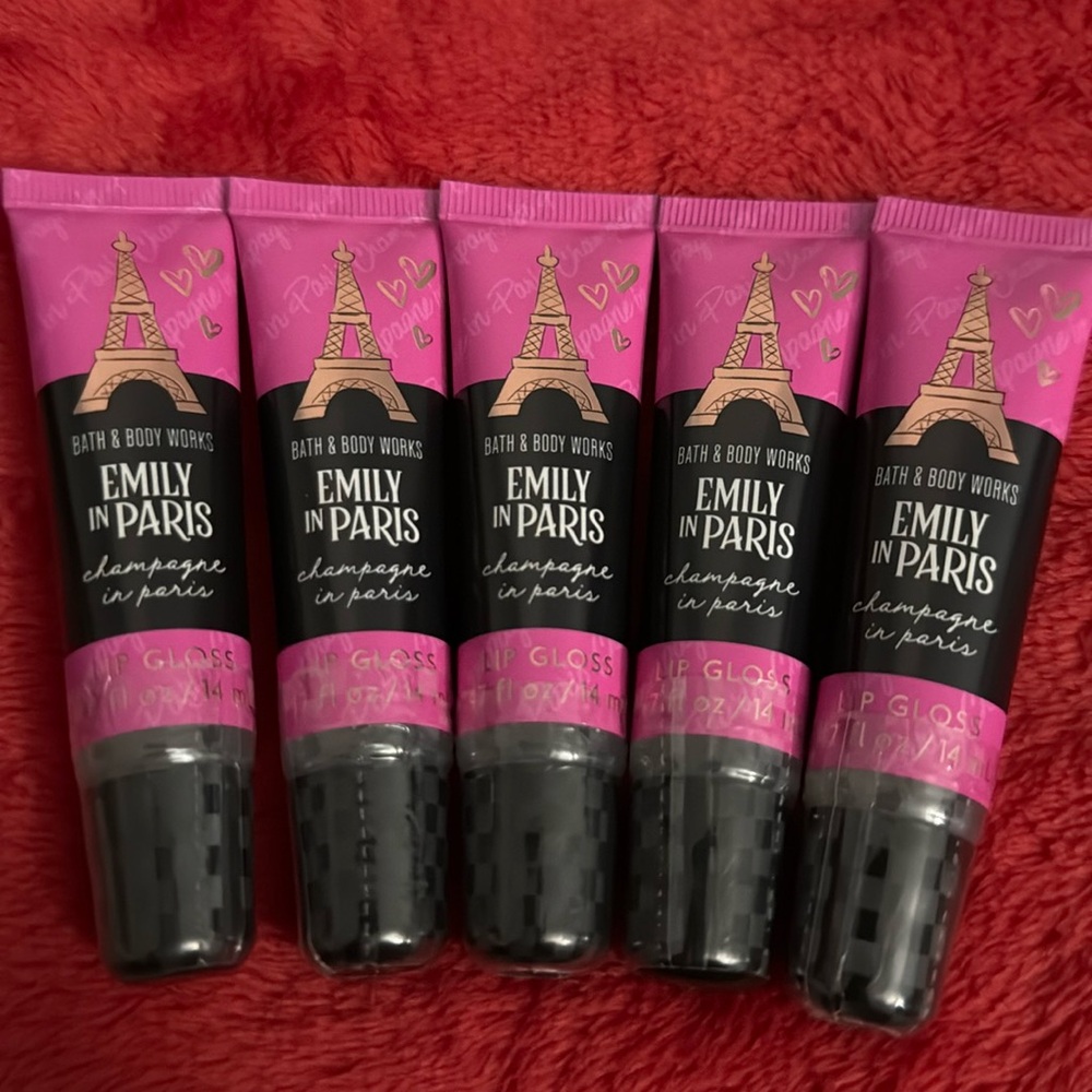 BBW 5pc lip gloss Emily in Paris - Champagne In Paris Lip Gloss